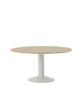 midst table by muuto in oiled oak top and grey base 