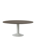 midst table by muuto in dark oiled oak top and grey base 