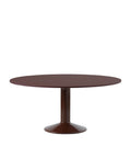 midst table by muuto in dark red 