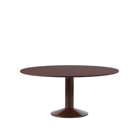 midst table by muuto in dark red 