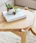 modern oak end table by gus modern