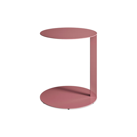 Note Large Side Table by Blu Dot in Berry, raised side view