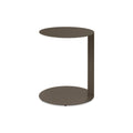 Note Large Side Table by Blu Dot in Dark Olive, raised side view