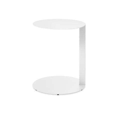 Note Large Side Table by Blu Dot in White, raised side view
