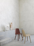 nerd chair in red and oak designed by Muuto 