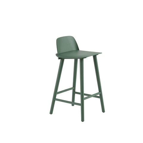 muuto nerd counter stool in green