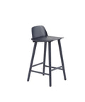 muuto nerd counter stool in midnight blue