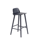 muuto nerd bar stool in midnight blue