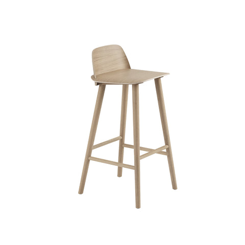 muuto nerd barstool in oak 