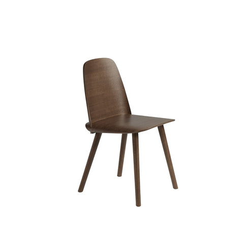 nerd chair in dark brown designed by Muuto