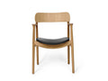 Asger Chair, Oiled Oak, Upholstered Seat by Danish Furniture Bent Hansen