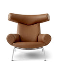 Ox chair in leather cognac designed by Hans j Wegner for fredericia furniture 