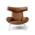 Ox chair in leather cognac designed by Hans j Wegner for fredericia furniture 