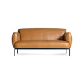 Puff Puff 67" Sofa by Blu Dot in Canyon Leather, front view