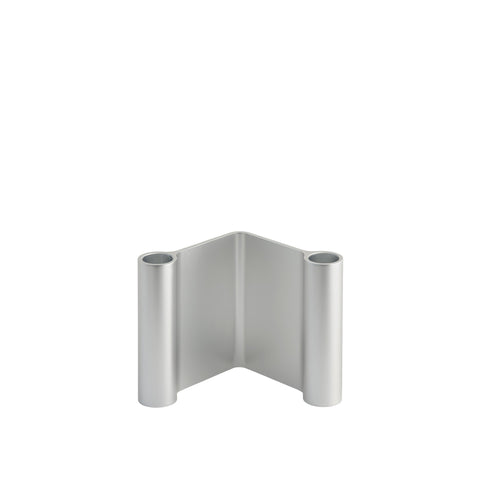 Muuto Pair Candleholder 11 cm in anodized aluminum finish, minimalist Scandinavian candleholder