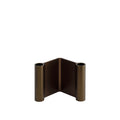 Muuto Pair Candleholder 11 cm in anodized brown aluminum, modern Scandinavian table accessory