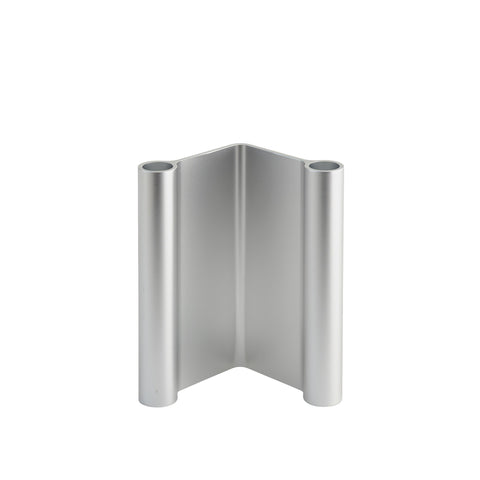 Muuto Pair Candleholder 18 cm in anodized aluminum finish, modern Scandinavian accessory