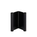 Muuto Pair Candleholder 18 cm in anodized black aluminum, modern Scandinavian candleholder