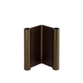 Muuto Pair Candleholder 18 cm in anodized brown aluminum, sculptural Scandinavian design