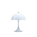 panthella 250 portable light by Louis poulsen in opal blue
