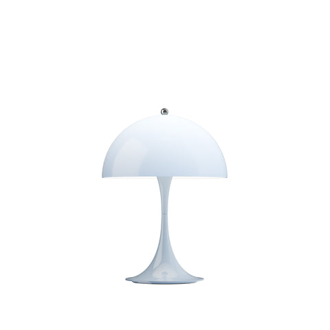panthella 250 portable light by Louis poulsen in opal blue