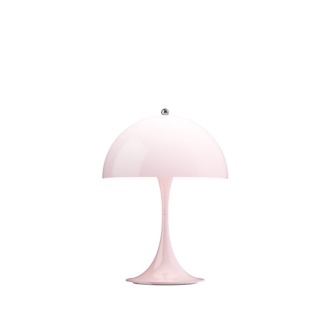 panthella 250 portable light by Louis poulsen in opal rose