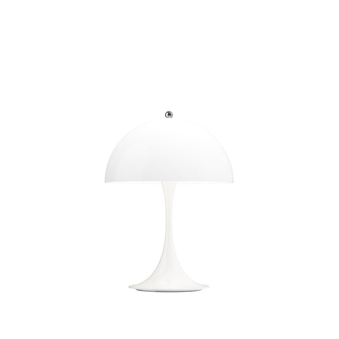 panthella 250 portable light by Louis poulsen in opal white