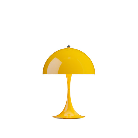 panthella 250 portable light by Louis poulsen in opaque yellow