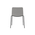 pato stackable dining chair fully upholstered by Fredericia Furniture, rear view
