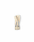 Pedestal Magnetic Cable Ties in Pearl, three magnetic silicone cable ties, on a plain white background
