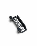 Pedestal Nintendo Switch 2 Mount in Charcoal, perforated steel dock cradle, on a plain white background