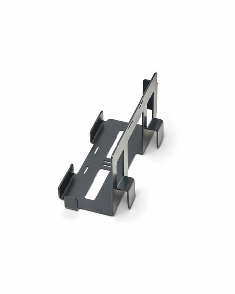 Pedestal PS5 Slim Mount in Charcoal, steel PS5 Slim bracket, on a plain white background