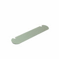 Pedestal Moon Shelf in Mossy Green, powder-coated steel shelf, on a plain white background