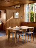 Scandinavian dining room with plan chair by fredericia 