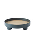 muuto japense and scandinavian inspired platform tray in dark green