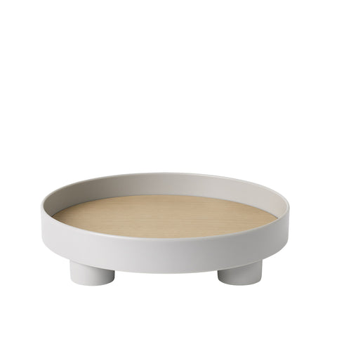 muuto japense and scandinavian inspired platform tray in grey