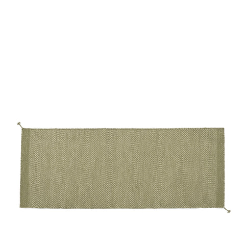 recycled polyester ply rug by Muuto in moss green