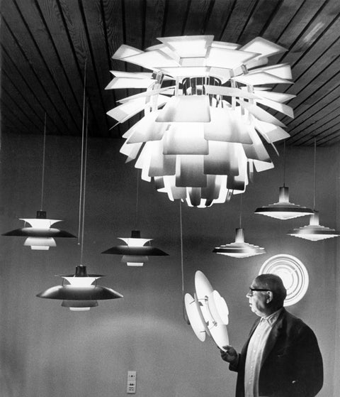 poul henningsen and ph artichoke for Louis poulsen