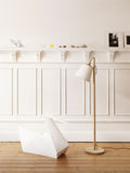 Contemporary Pull Floor Lamp by Muuto with a simple design and pull cord for easy light adjustment.