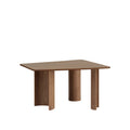 Muuto Re Norm Table in walnut veneer by Maria Bruun modern Scandinavian dining table with rounded rectangular top