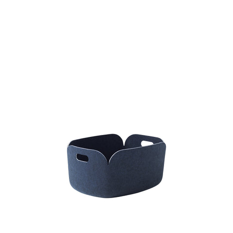 muuto restore basket in midnight blue