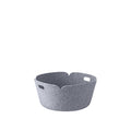 muuto round restore basket in grey meange