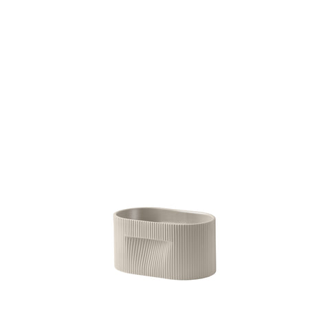 ridge planter by muuto in beige