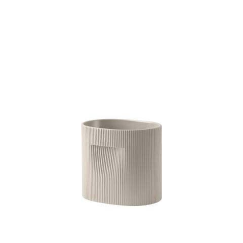 ridge planter by muuto in beige