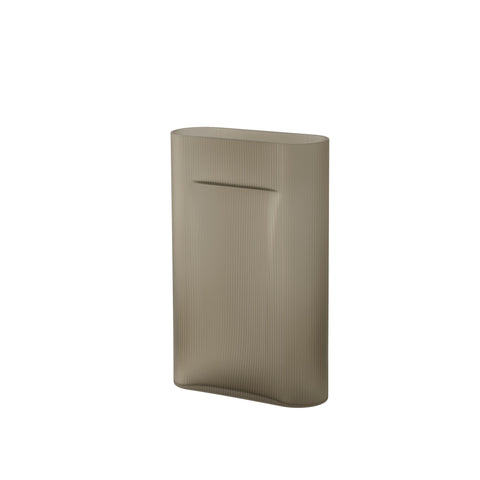 muuto Ridge Vase in frosted taupe