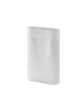 muuto Ridge Vase in white frosted glass 