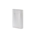 muuto Ridge Vase in white frosted glass 