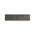 Shale 2 Door / 2 Drawer Wall-Mounted Cabinet by Blu Dot in Smoke, front view