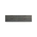 Shale 4 Drawer Wallmounted Cabinet by Blu Dot in Smoke, front view