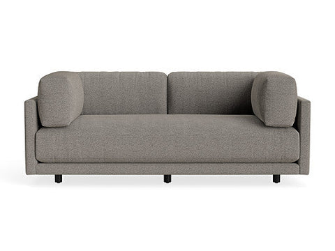 Sunday 82" Sofa by Blu Dot in Gabro Grey, three-seat with bolster cushions
